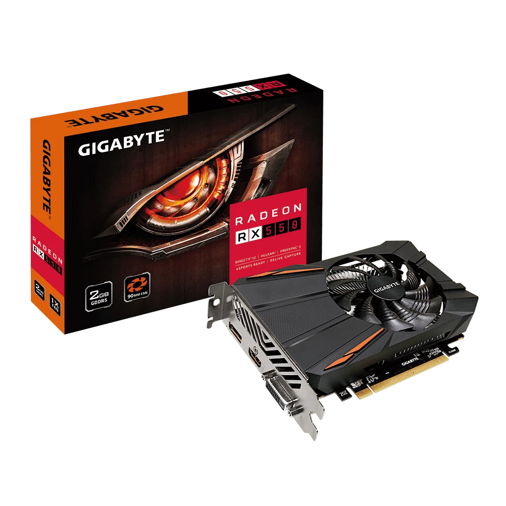 Gigabyte Radeon RX 550 D5 2G  (Rev. 2.0)